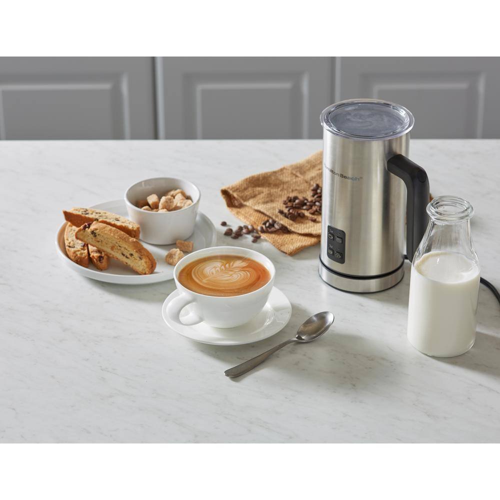 Hamilton Beach 10 oz. Stainless Steel Milk Frother and Warmer