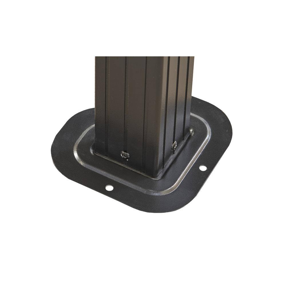 Sojag Dakota 6 ft. x 8 ft. Black Grill Rustproof Aluminum Framed Gazebo