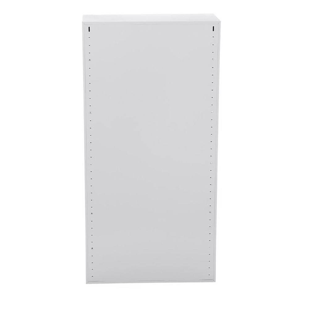 Sandusky Classic Series Steel Combination Cabinet with Adjustable Shelves in Dove Gray (72 in. H x 36 in. W x 18 in. D)