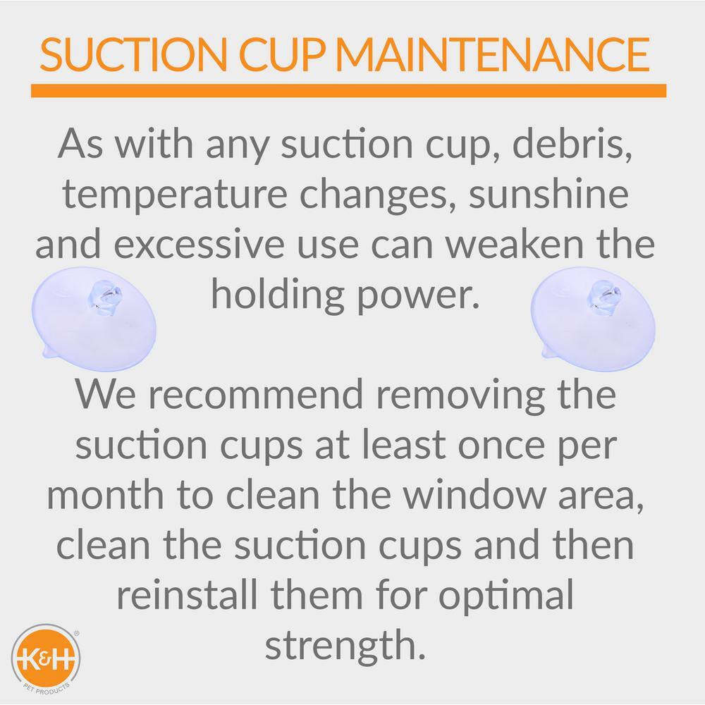 K and H Pet Products 27 in. x 20 in. Medium Tan EZ Mount Window Bubble Pod/Bed