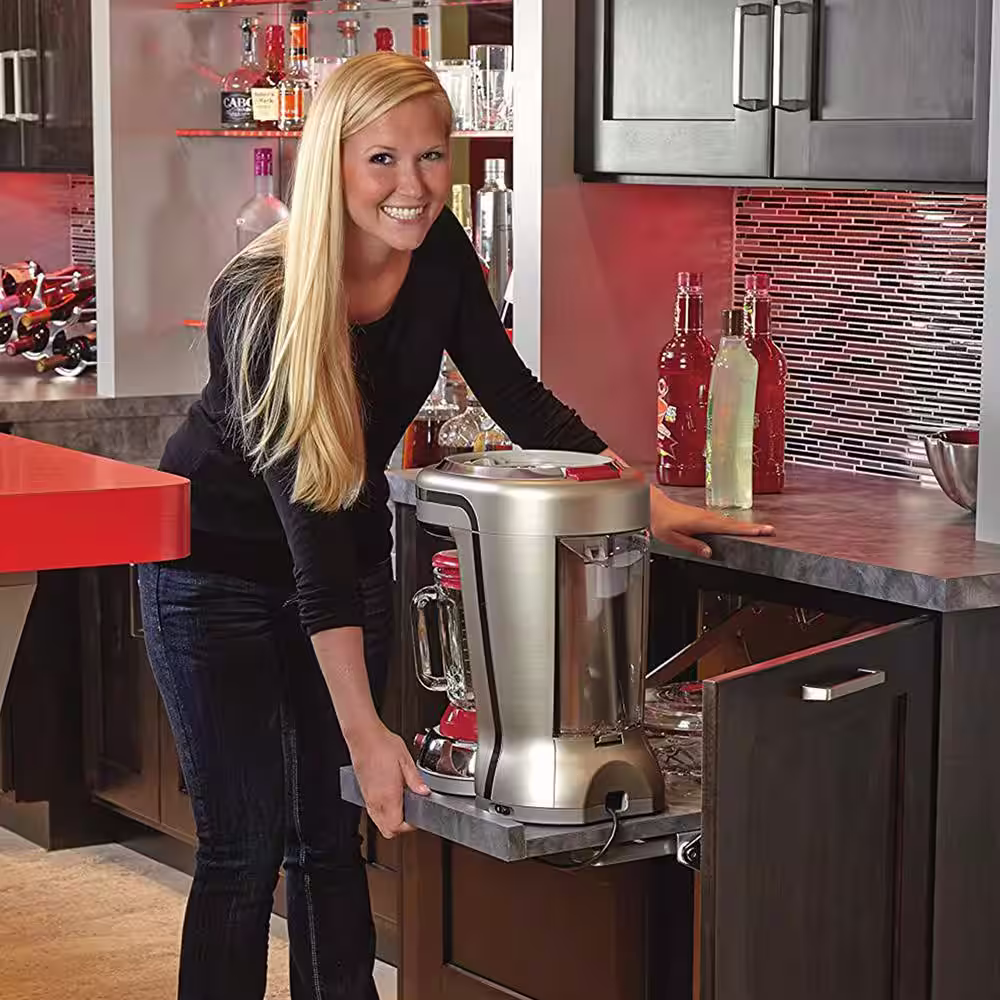 Rev-A-Shelf 22.5 in. D x 12 in. W x 20.63 in. H Mechanical Appliance Lift Mechanism with Soft Close