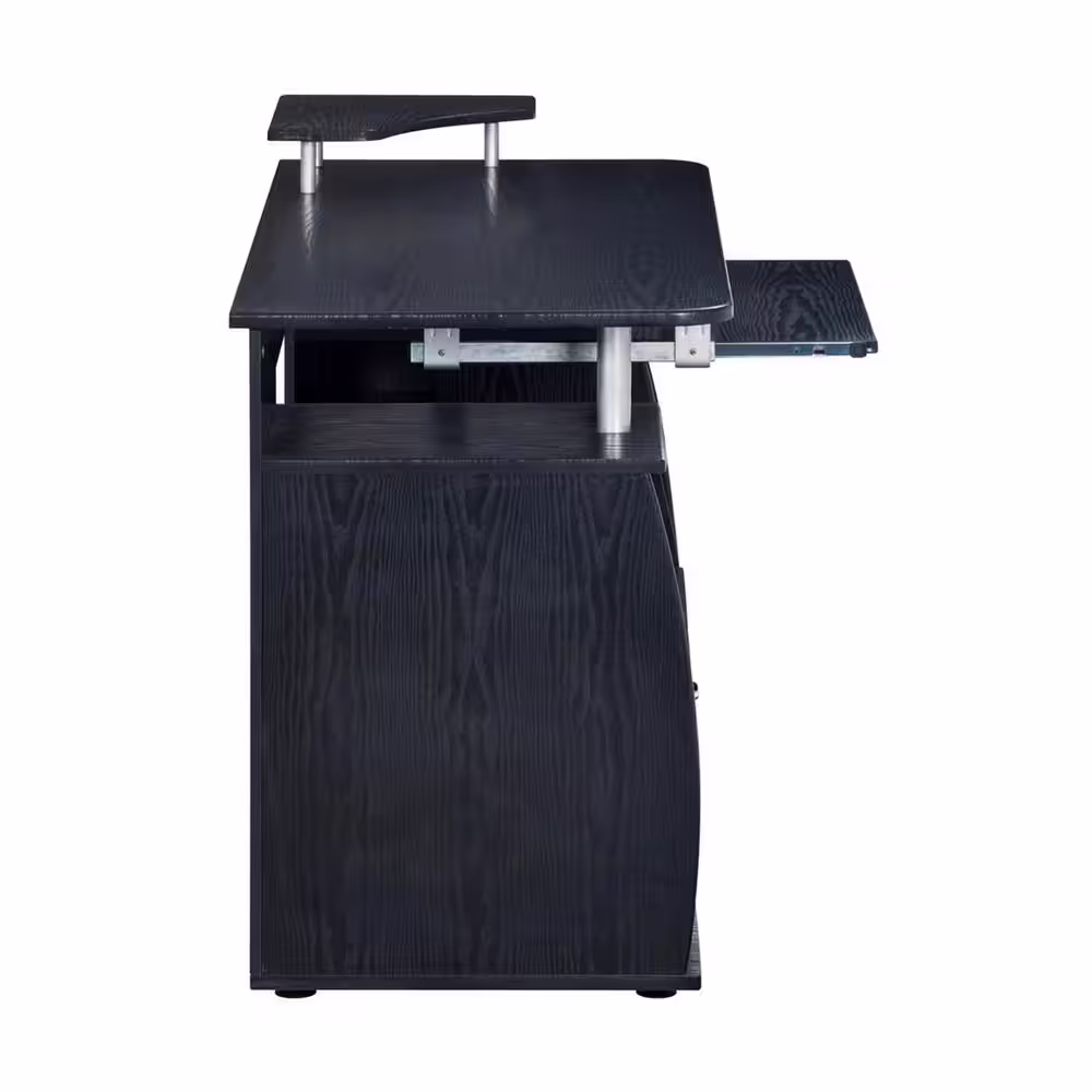 TECHNI MOBILI 47.25 in. Rectangular Espresso 2 Drawer Computer Desk with Keyboard Tray