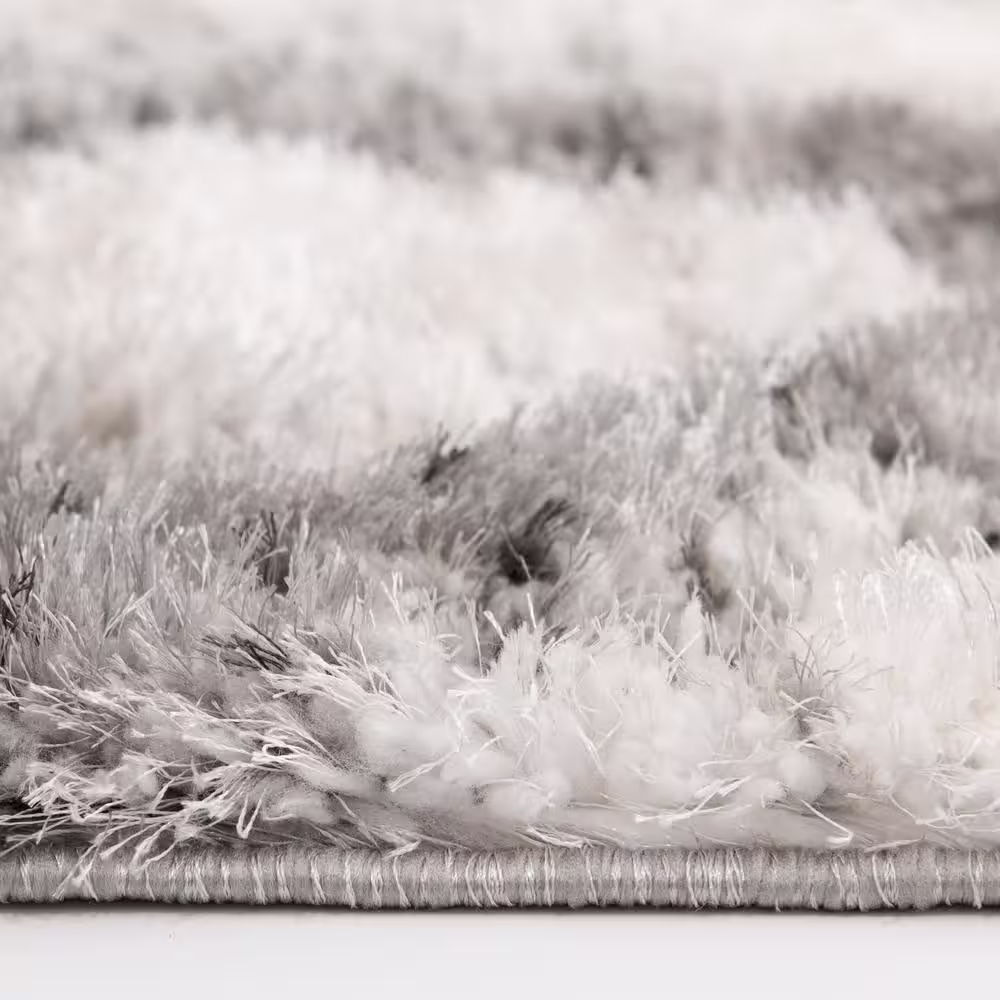 None Bazaar Katana Beige/Gray 5 ft. x 7 ft. Geometric Area Rug