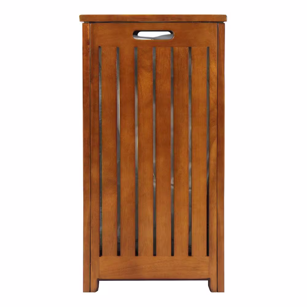 Oceanstar Solid Wood Spa Laundry Hamper