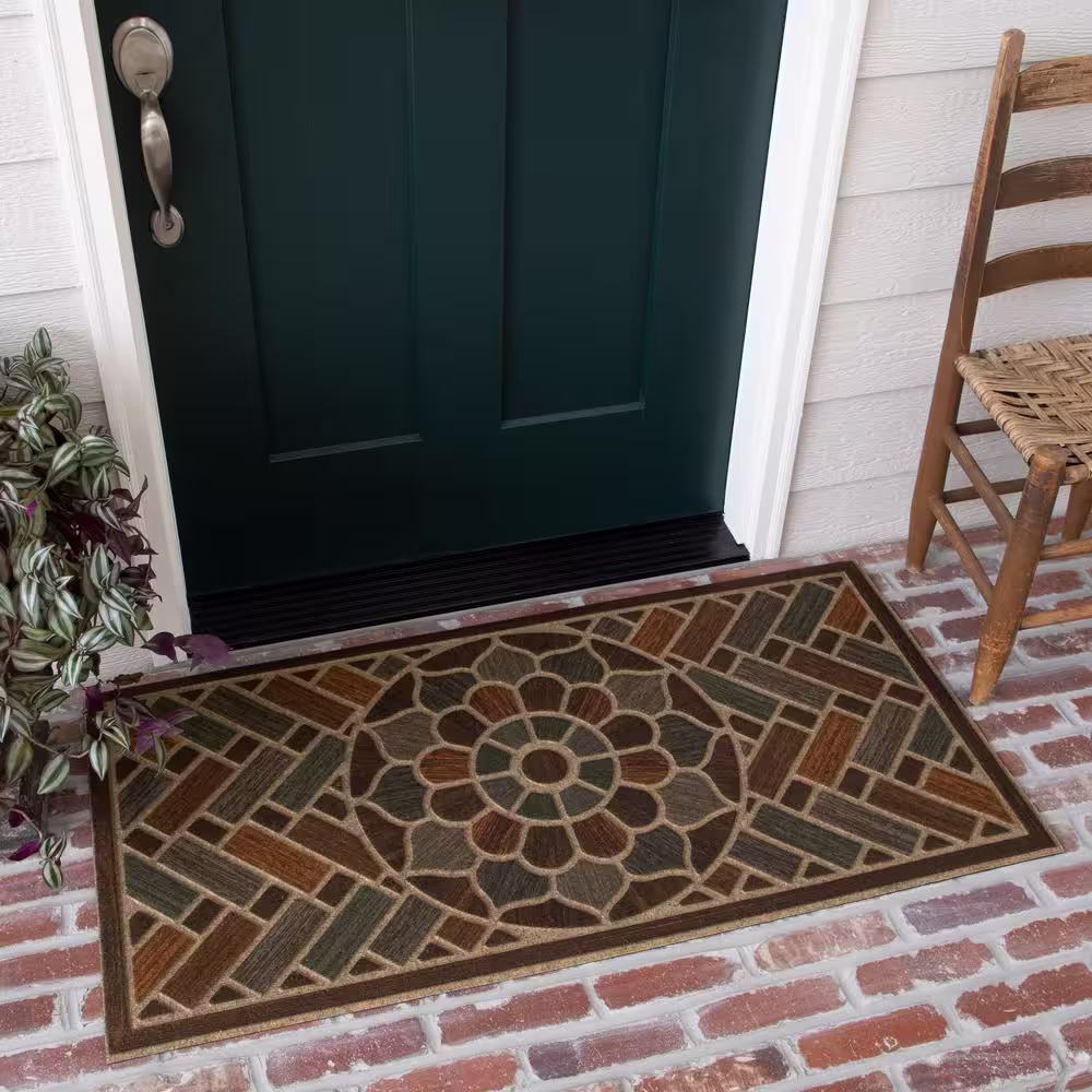 Mohawk Home Ornamental Brick 24 in. x 48 in. Door Mat