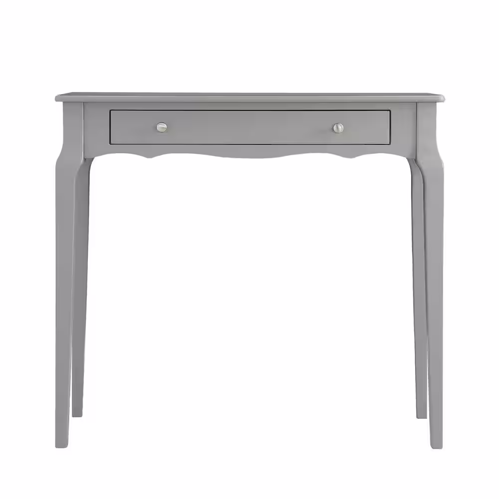 HomeSullivan 36 in Frost Grey 1-Drawer Rectangle Wood Accent Console Sofa Table