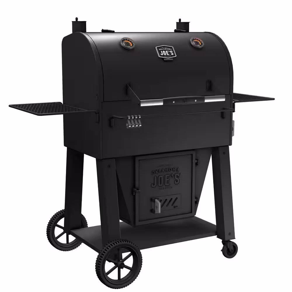 OKLAHOMA JOE'S Marshal Centerbox Charcoal Smoker, 1200 sq. in. Black