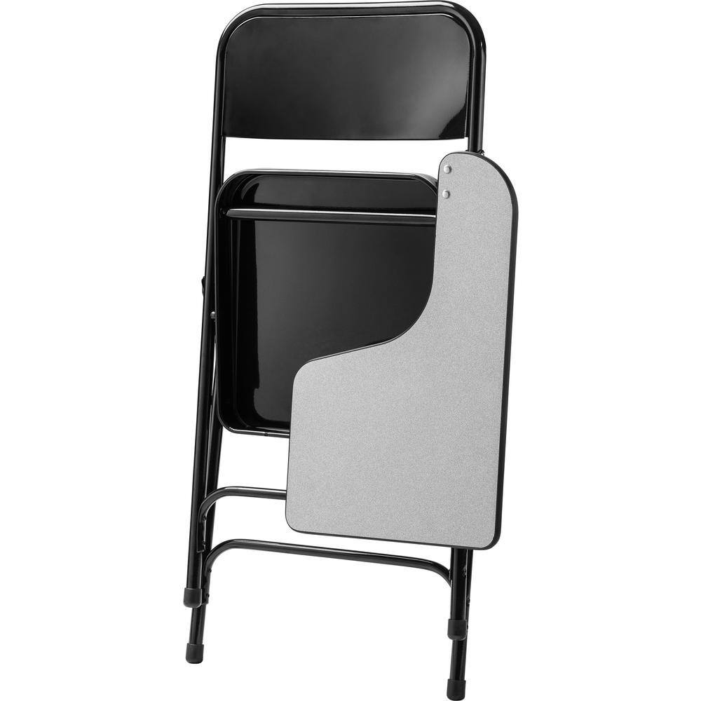 National Public Seating 5200 Series Black Tablet Arm 18-Gauge Steel Folding Chair, Grey Nebula Left Arm (2-Pack)