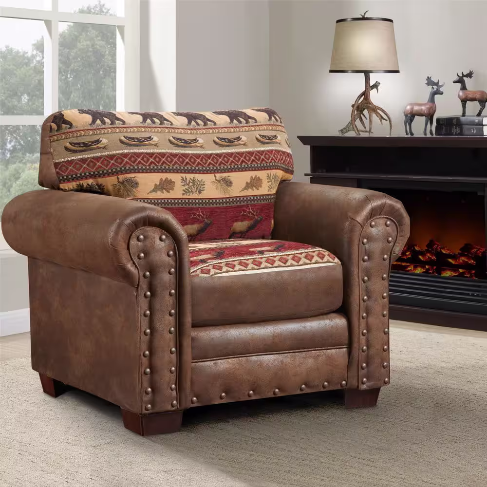 American Furniture Classics Sierra Lodge Tapestry Upholstered Chair