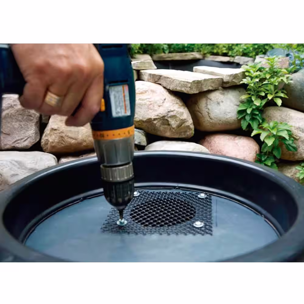 None 58 Gal. Rain Barrel Upcycled DIY Kit Used Food Grade Barrel