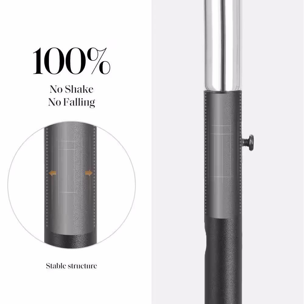 None Black Steel Garment Clothes Rack Double Rods 70 in. W x 71 in. H