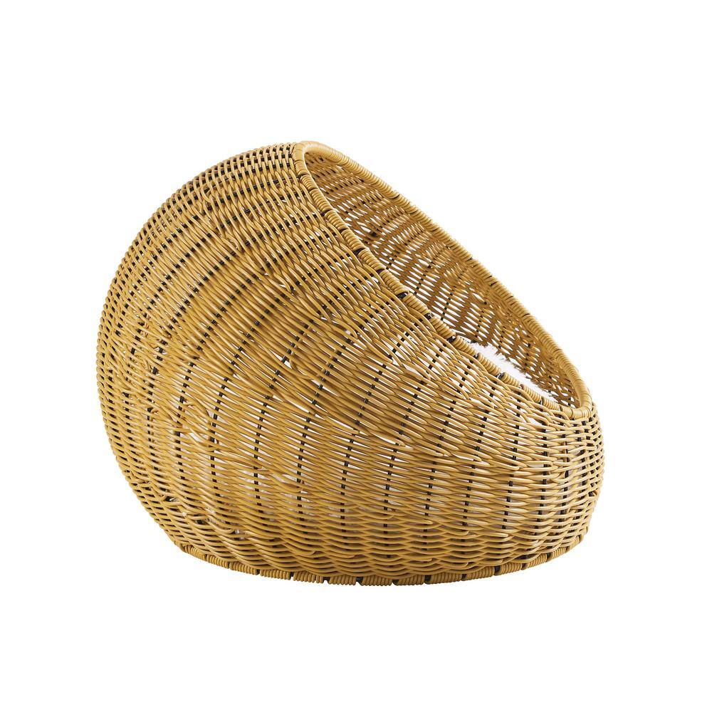 None Nala Medium Brown Wicker Cat Bed