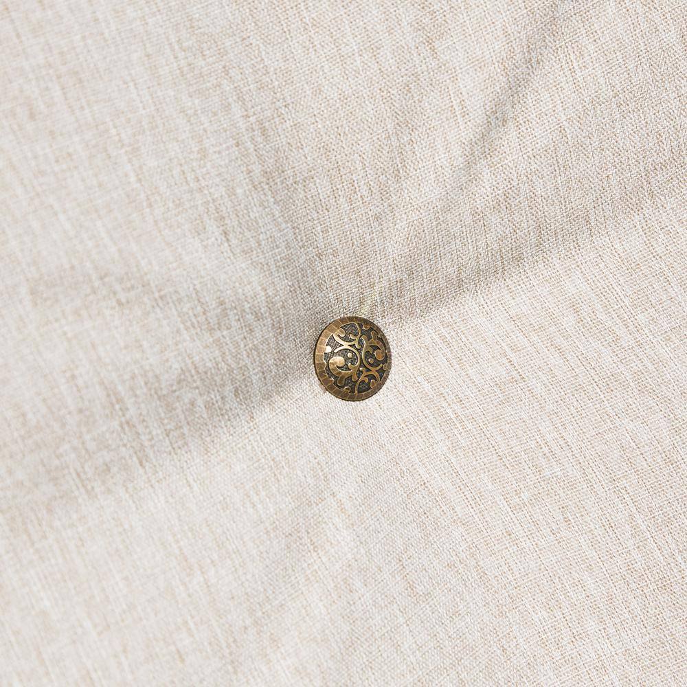 TOP HOME SPACE 4-Piece Metal Patio Conversation Set with Beige Cushions