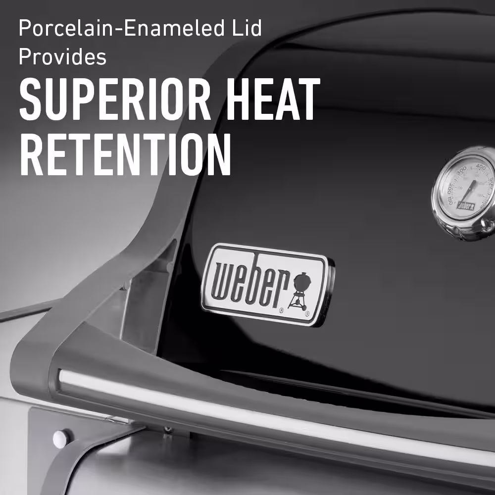 Weber Spirit E-310 3-Burner Natural Gas Grill in Black with Built-In Thermometer