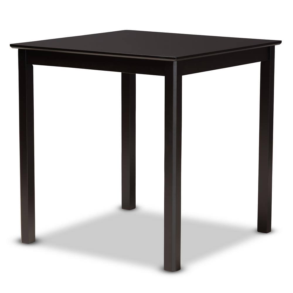 Baxton Studio Reneau 5-Piece Gray and Espresso Pub Set