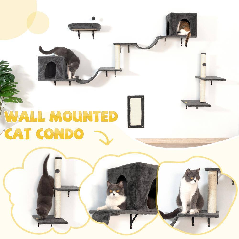 COZIWOW Wall Mounted Cat Tree Shelves