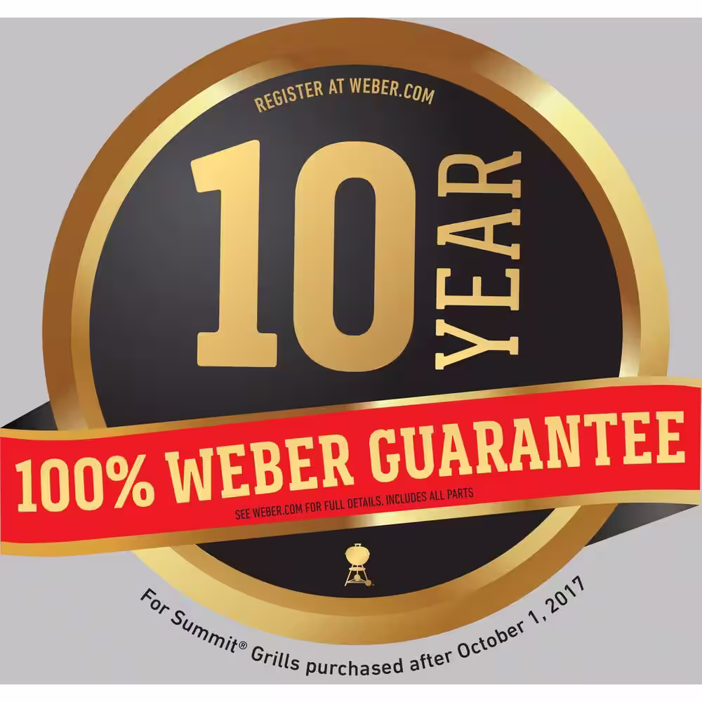 Weber Summit E-470 4-Burner Propane Gas Grill in Black with Built-In Thermometer and Rotisserie