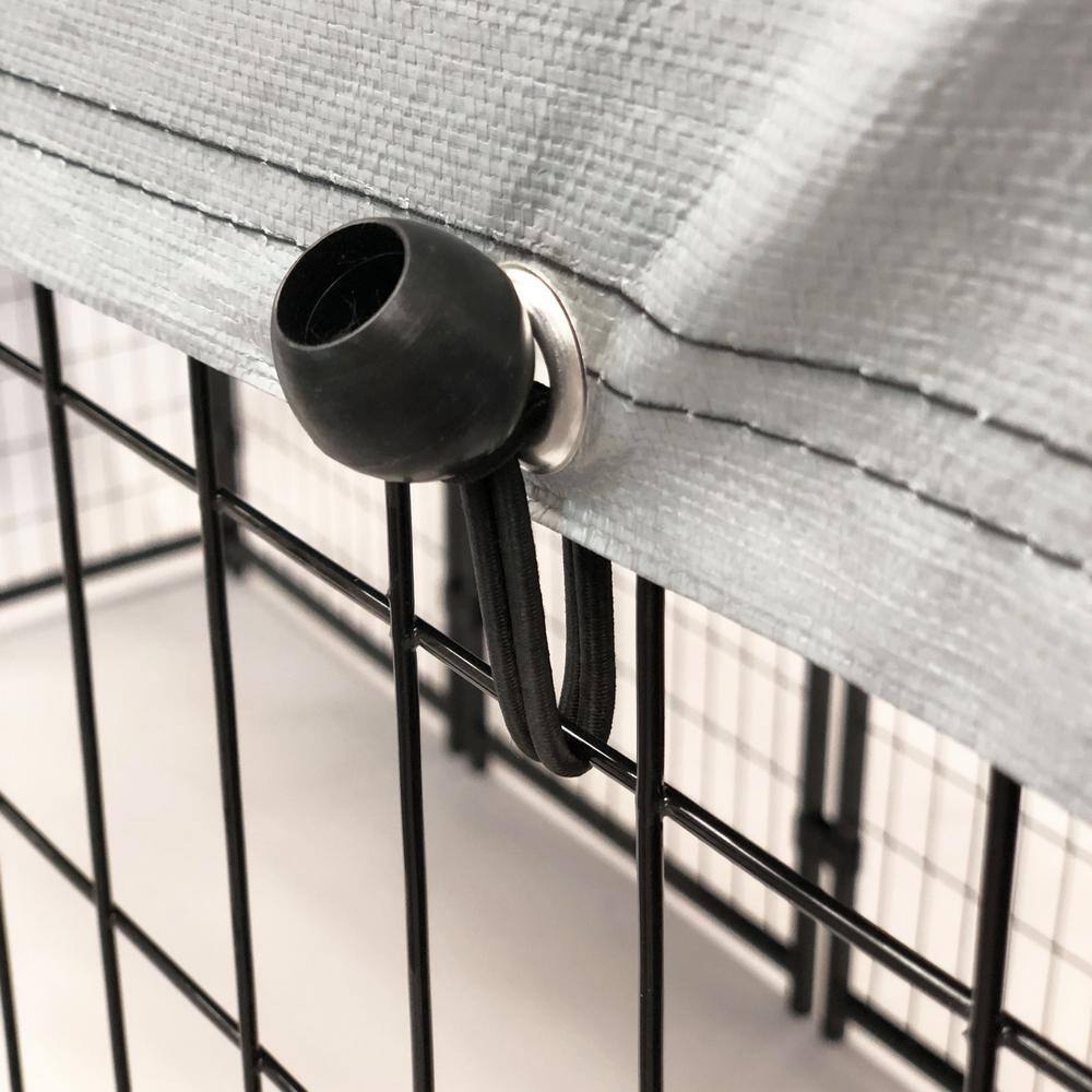 KennelMaster 6 ft. x 4 ft. x 6 ft. Welded Wire Dog Fence Kennel Kit