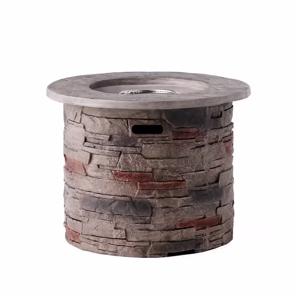 Noble House Ophelia 32 in. x 24 in. Circular MGO Propane Fire Pit