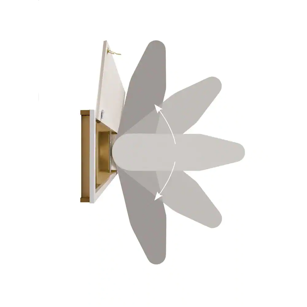 Hide-Away In Wall Ironing Board White Shaker Door