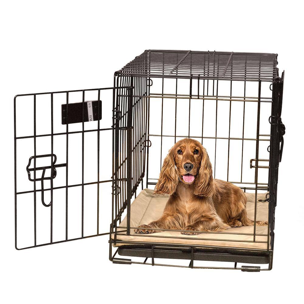 None 25 in. x 37 in. Medium Tan Self-Warming Crate Pad