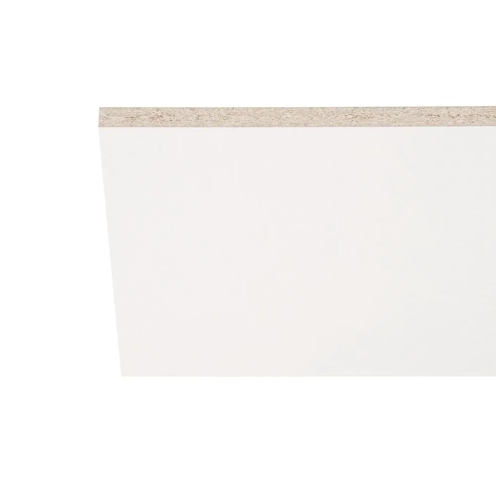 None White Melamine Wood Shelf 15.75 in. D x 97 in. L