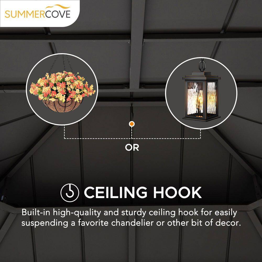 Sunjoy Rockwood 11 ft. x 13 ft. Hardtop Gazebo