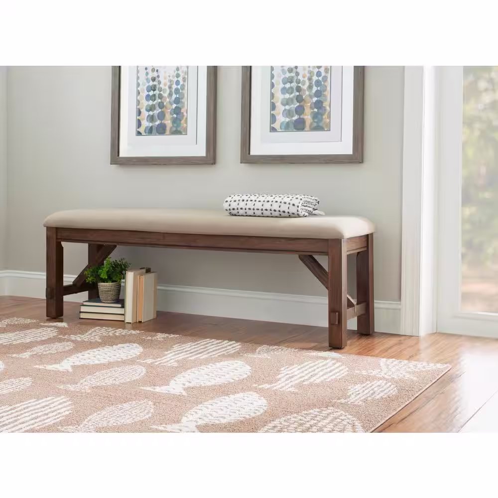 Powell Company Powell Krause Rustic Umber Dining Bench