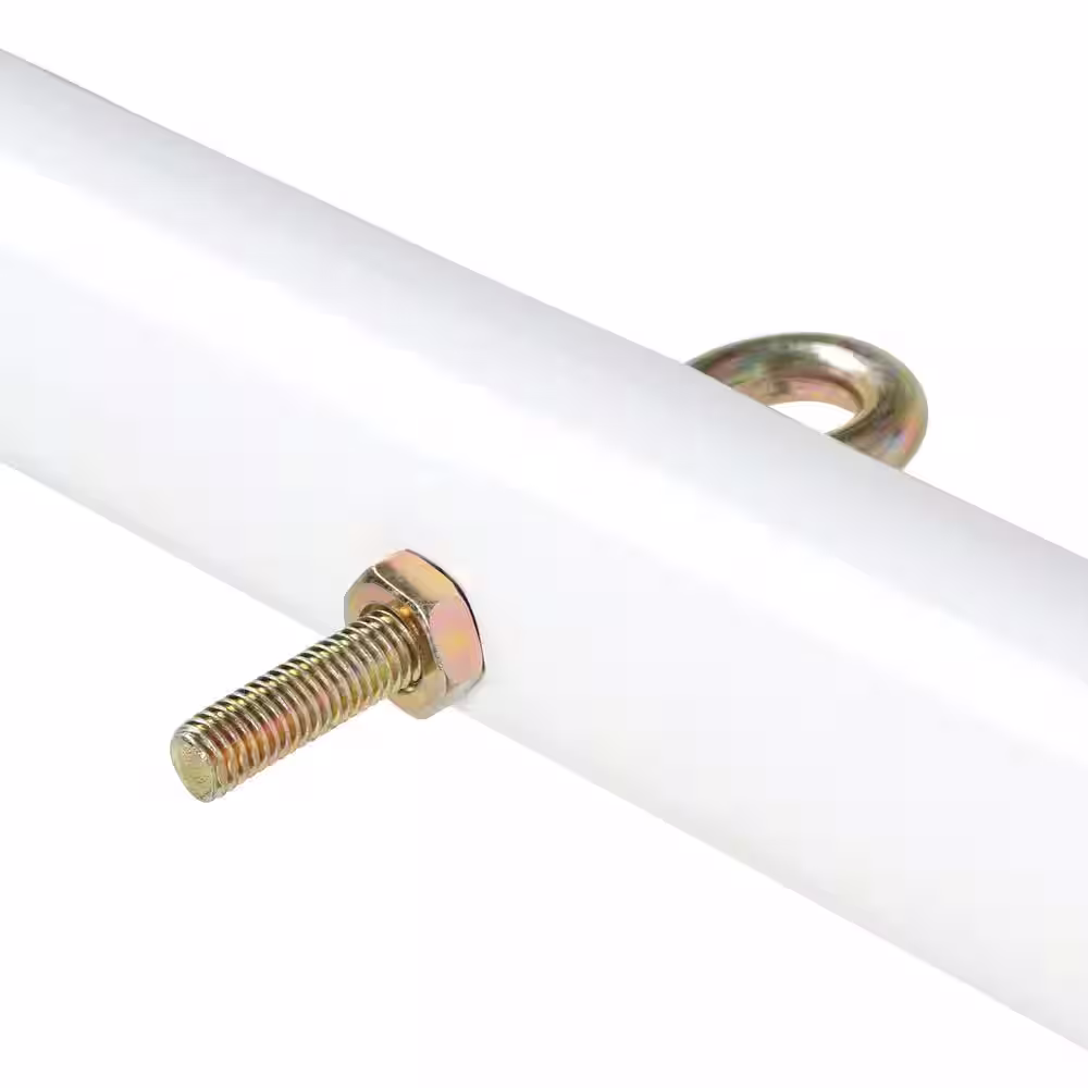 HOUSEHOLD ESSENTIALS Steel White T-Assembly (3-Piece)