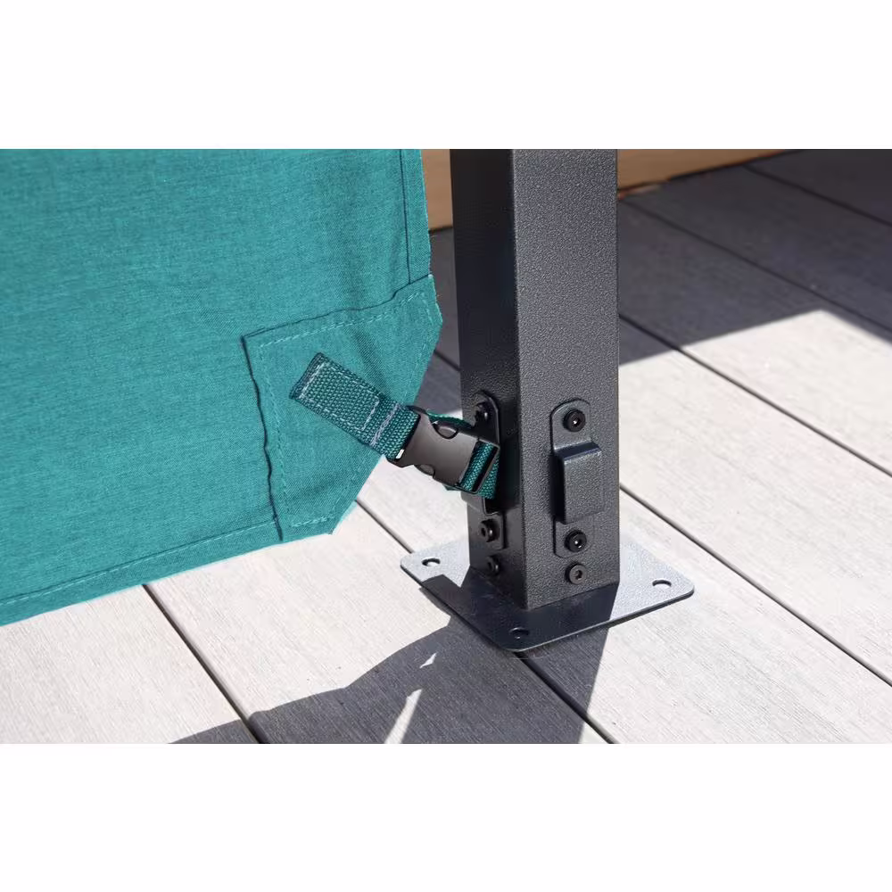 Sojag Dunwich 8 ft. x 8 ft. Teal Steel Framed Pergola