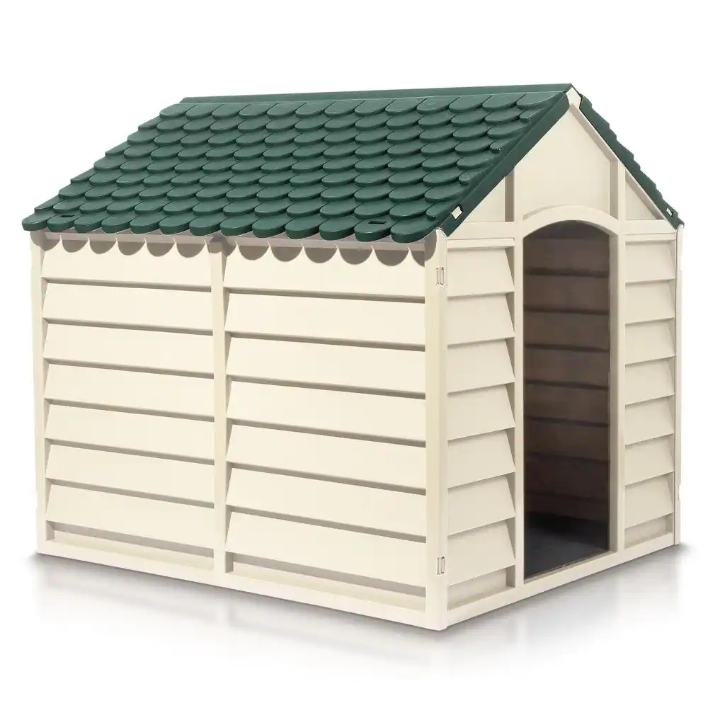 Starplast Dog Kennel Beige and Green-Large
