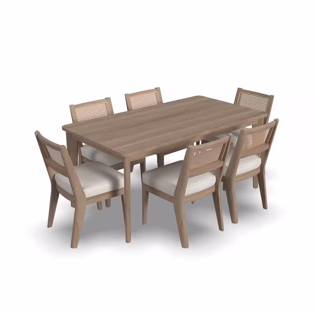 HOMESTYLES Brentwood Oak Rectangular Dining Set Seats