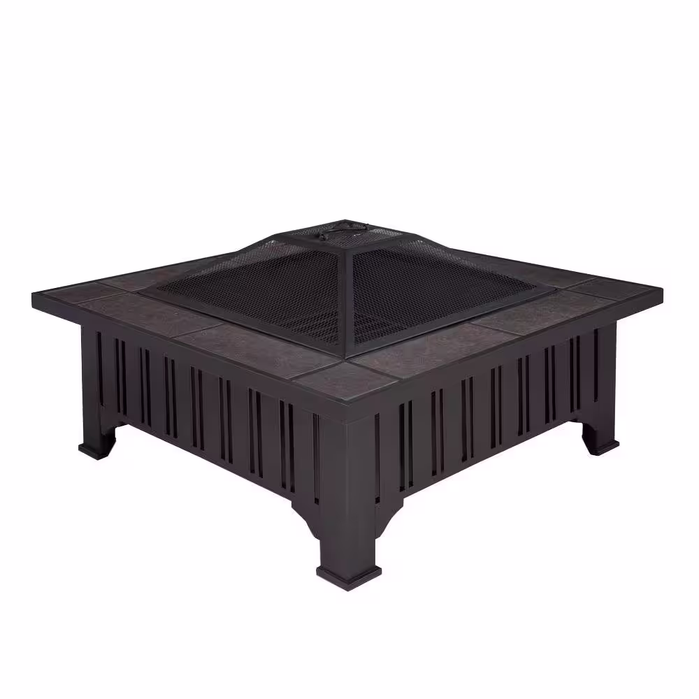 Real Flame Lafayette 34 in. Wood Burning Fire Pit