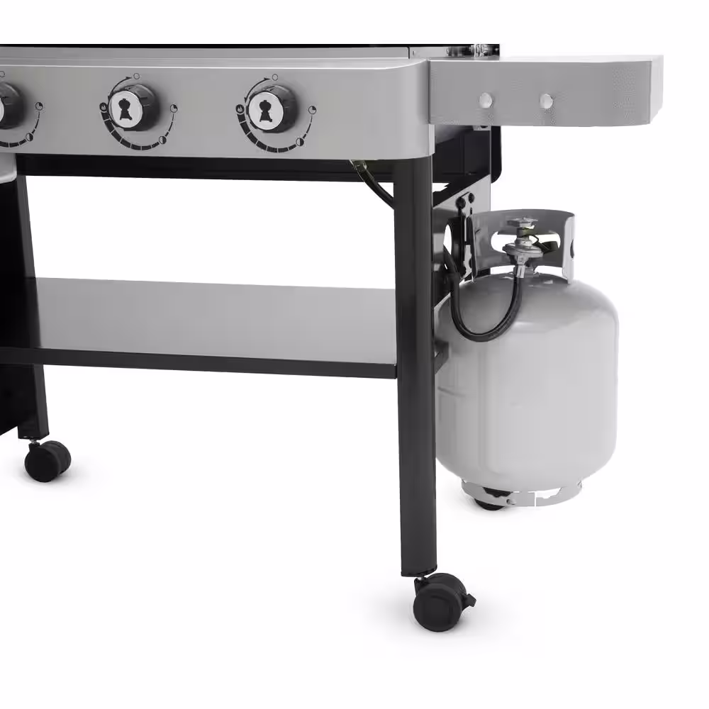 Weber 4 Burner Propane Gas Grill 36 in. Flat Top Griddle in Black