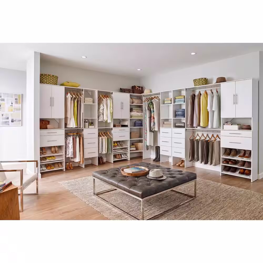 ClosetMaid Style+ White Shoe Shelf Kit for 25 in. W Style+ Tower (2-Pack)