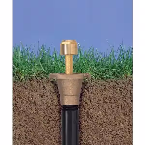 Orbit 1/4 Pattern Brass Pop-Up Head with Brass Nozzle