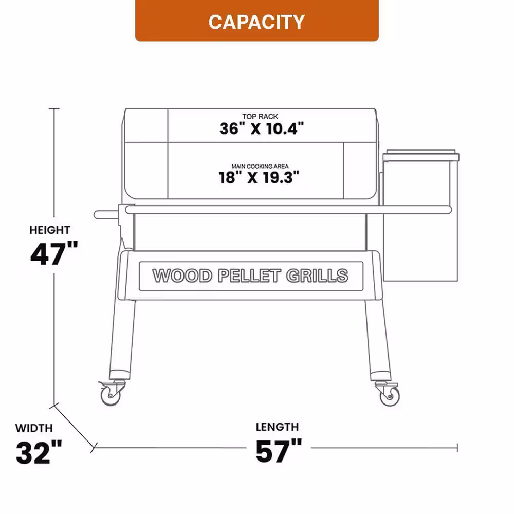 Z GRILLS 1068 sq. in. Wi-Fi Wood Pellet Smart Grill and Smoker PID 2.0 in Black