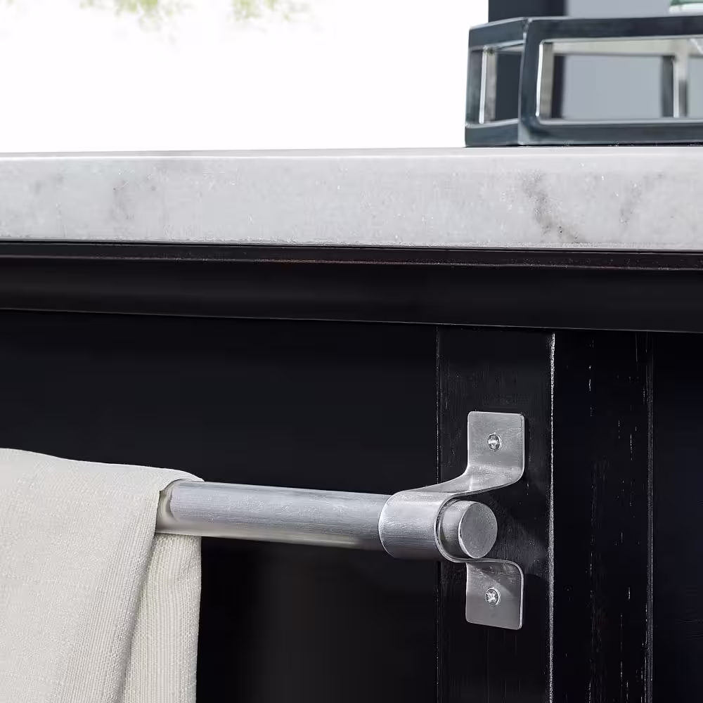 Steve Silver Aspen Ebony Kitchen Island Cart