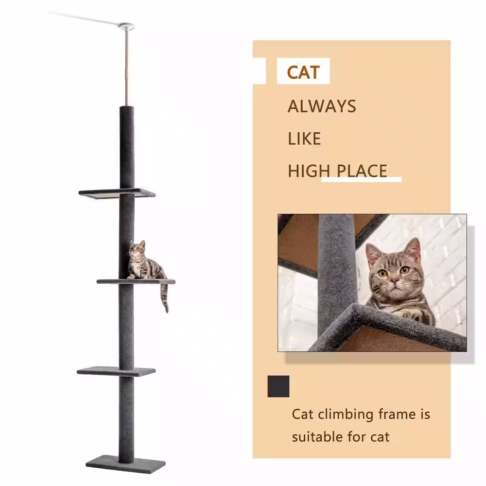 Foobrues Pet Cats Scratching Posts and Trees Crawler Cat Tree