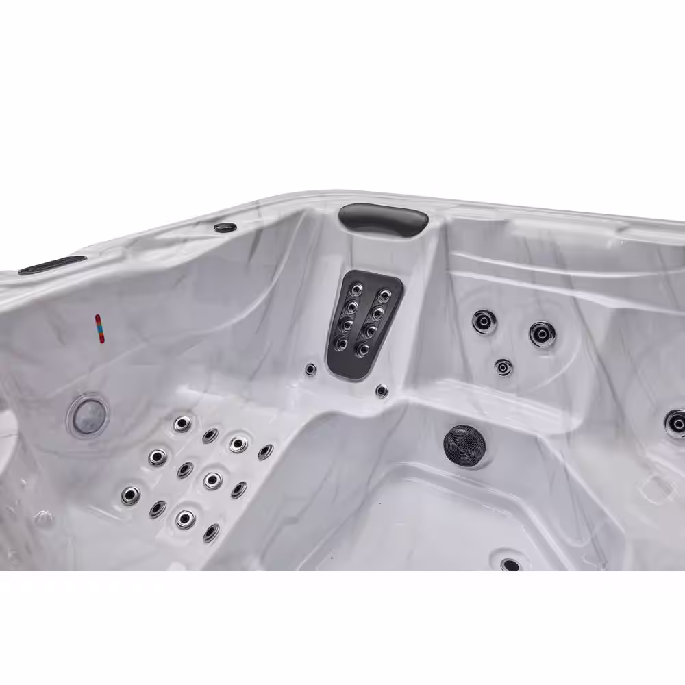 Luxury Spas Estes 5-Person 52-Jet Dual Lounger Hot Tub with Ozone