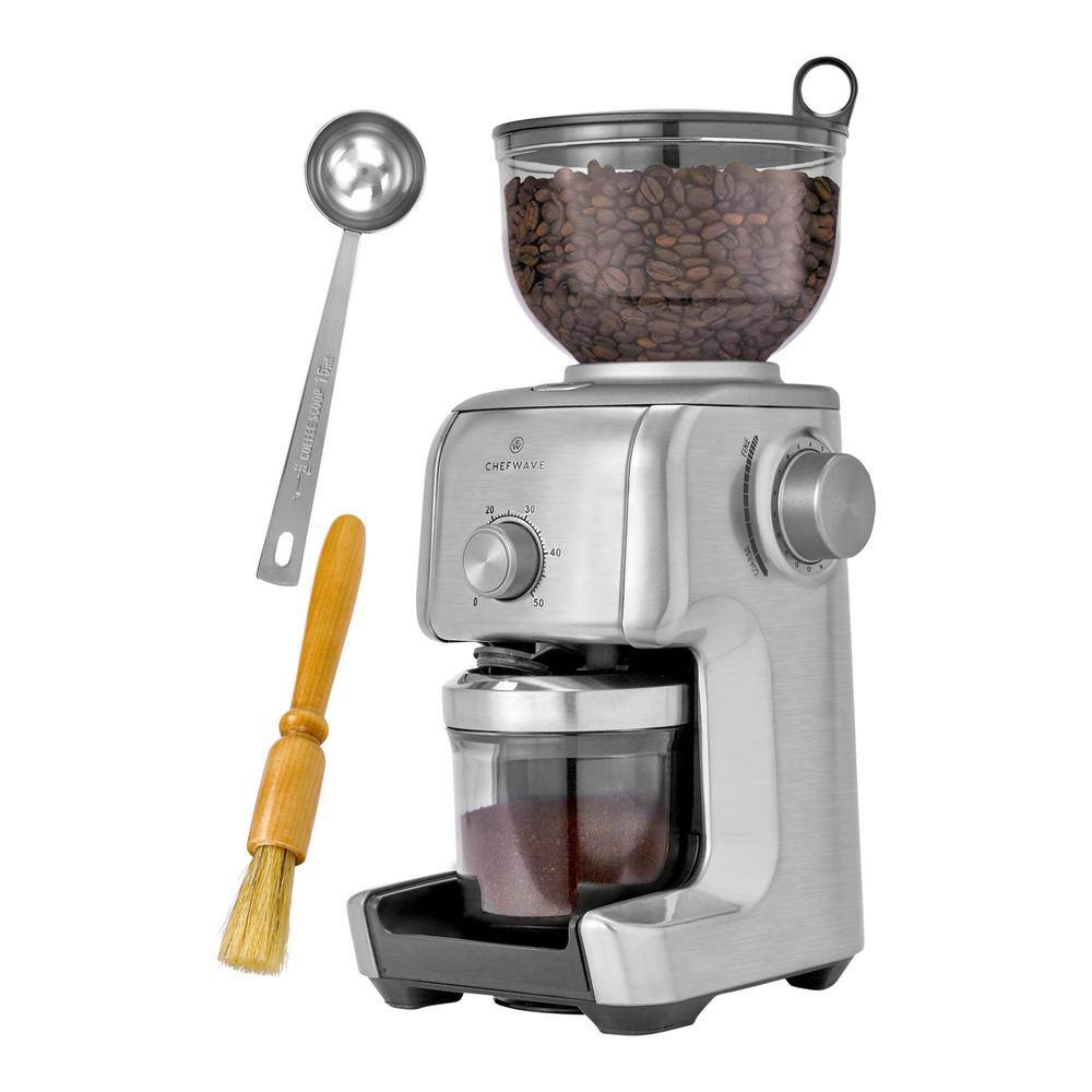 None Bonne Conical Burr Coffee Grinder with 16-Grind Settings, Stainless Steel