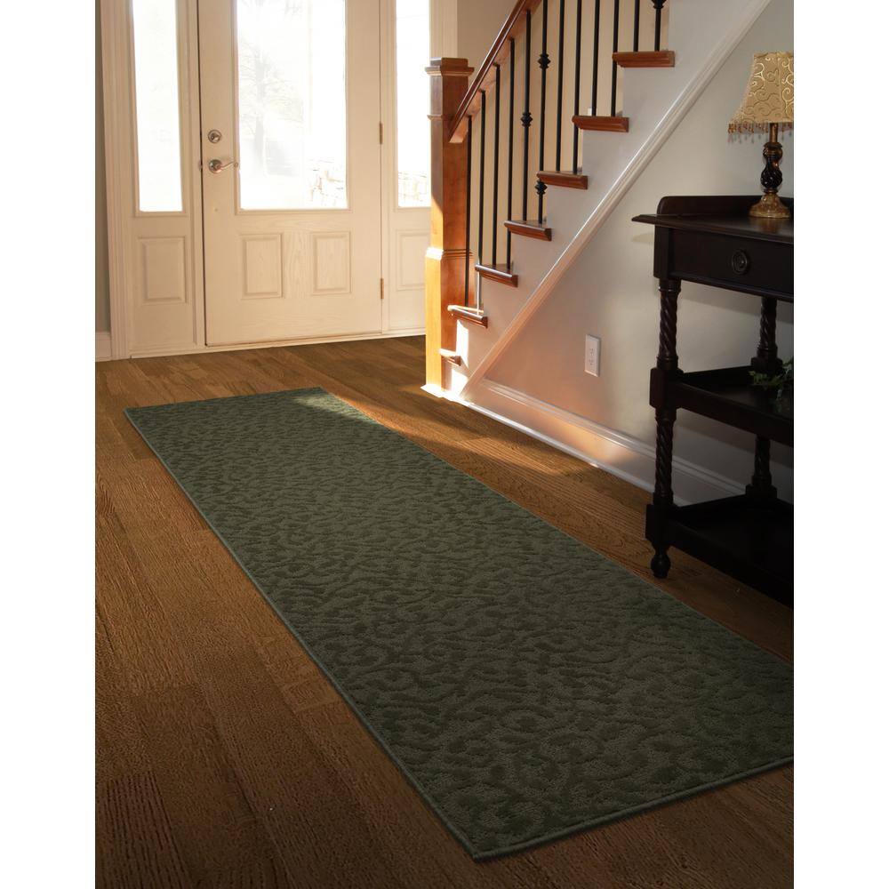 Garland Rug Ivy Sage 2 ft. x 8 ft. Runner Rug
