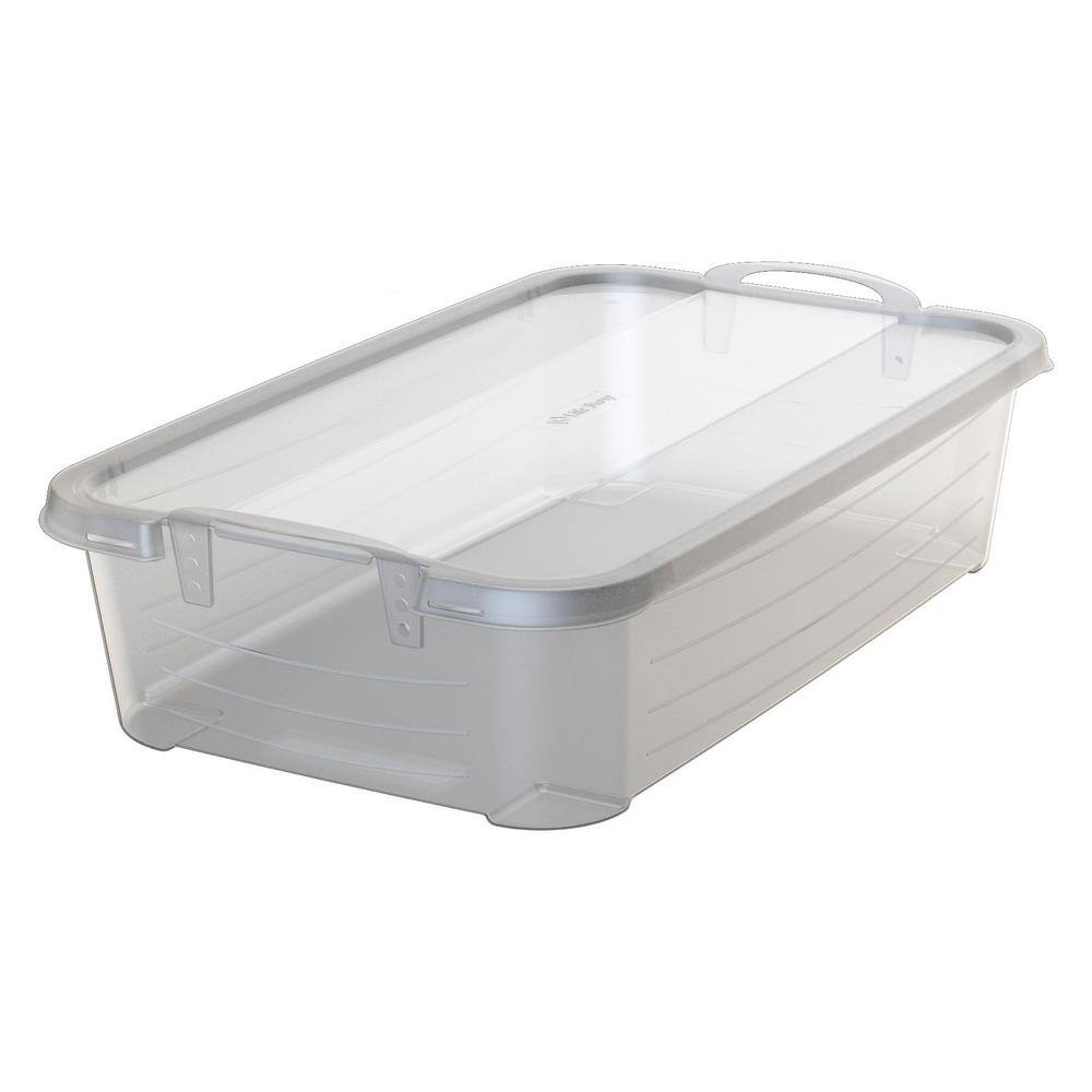 Life Story Clear Stackable Closet and Storage Box 34 Qt. Containers, (12-Pack)