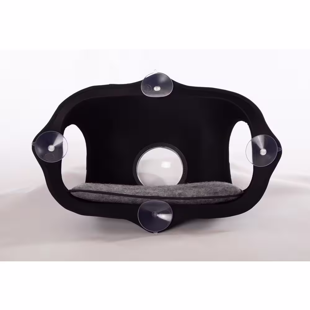 None EZ Mount Window Bubble Pod Medium Classy Dark Gray Denim Bed