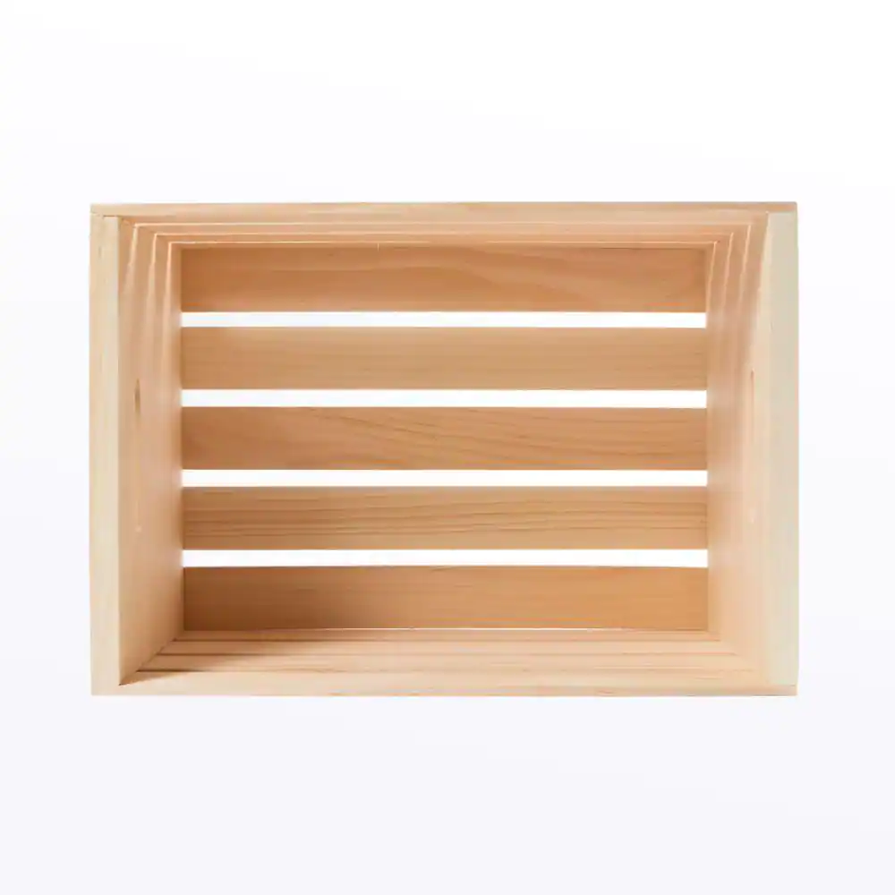 Crates & Pallet Crates and Pallet 18 in. x 12.5 in. x 9.5 in. Large Wood Crate