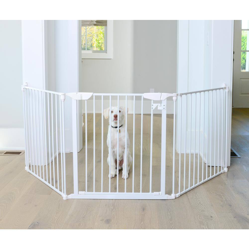 Cardinal Gates XpandaGate 29.5 in. H x 100 in. W x 2 in. D Expandable Pet Gate in White