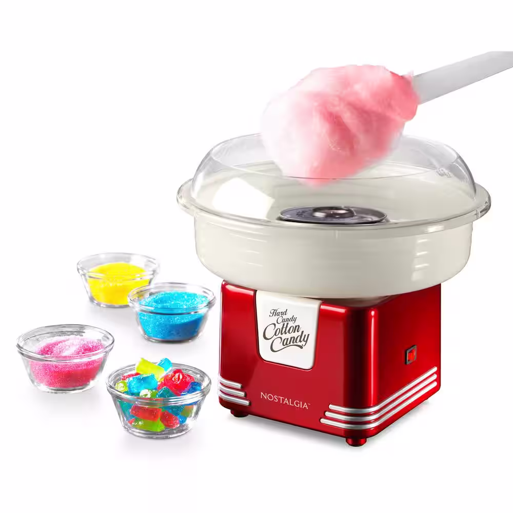 Nostalgia Retro Hard Candy Cotton Candy Maker
