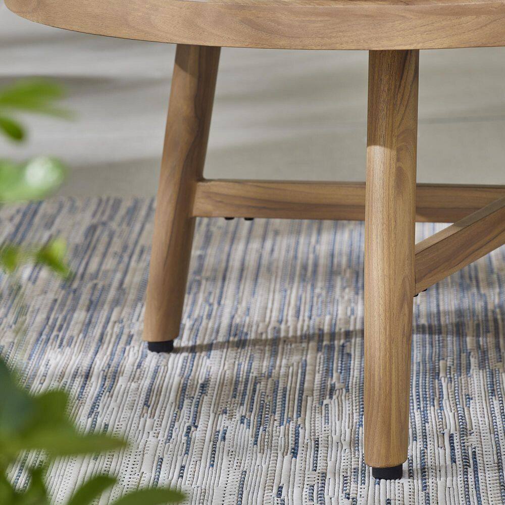 Hampton Bay Aspenwood 5-Piece Wicker Patio Chat Set with White Cushion