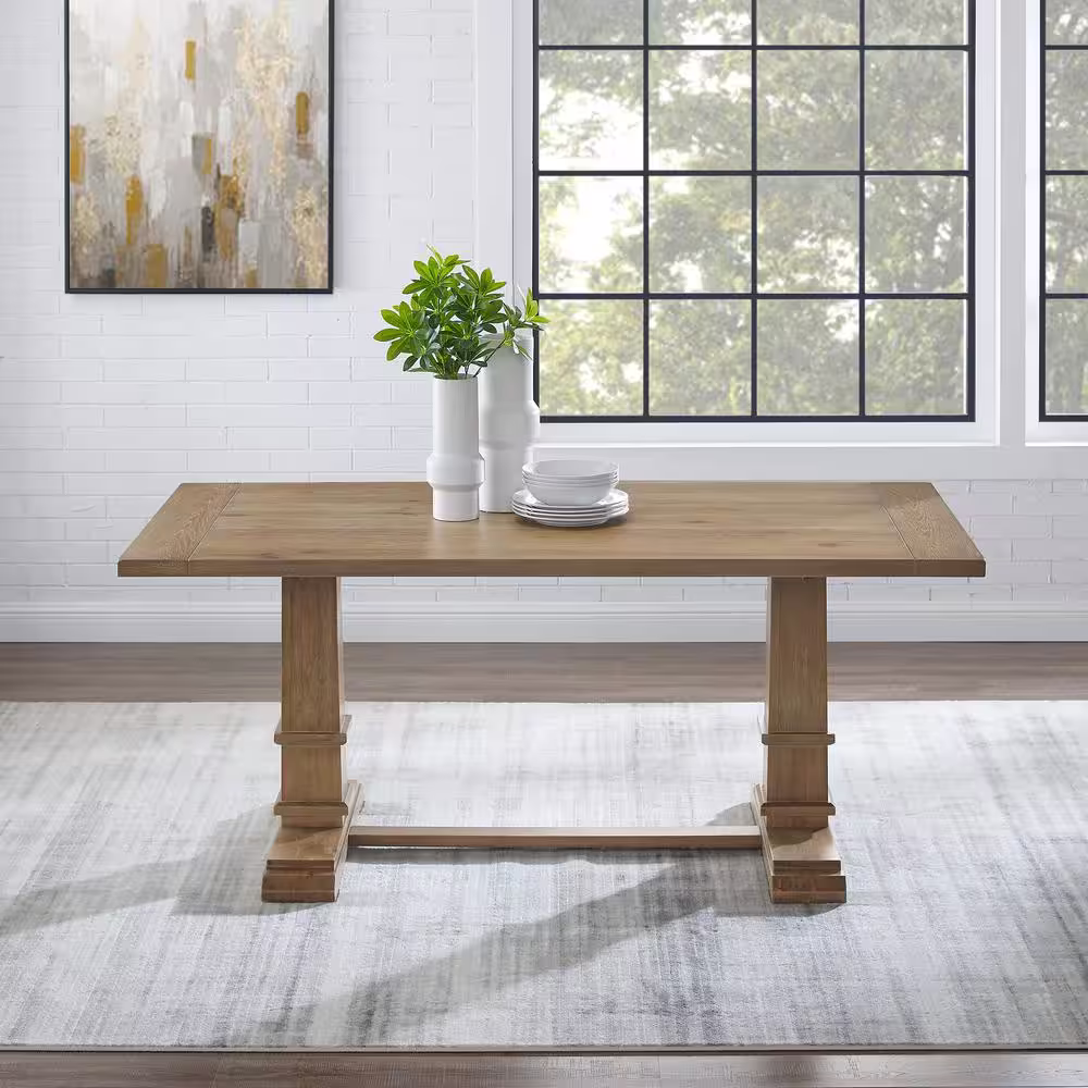 CROSLEY FURNITURE Joanna Rustic Brown Dining Table