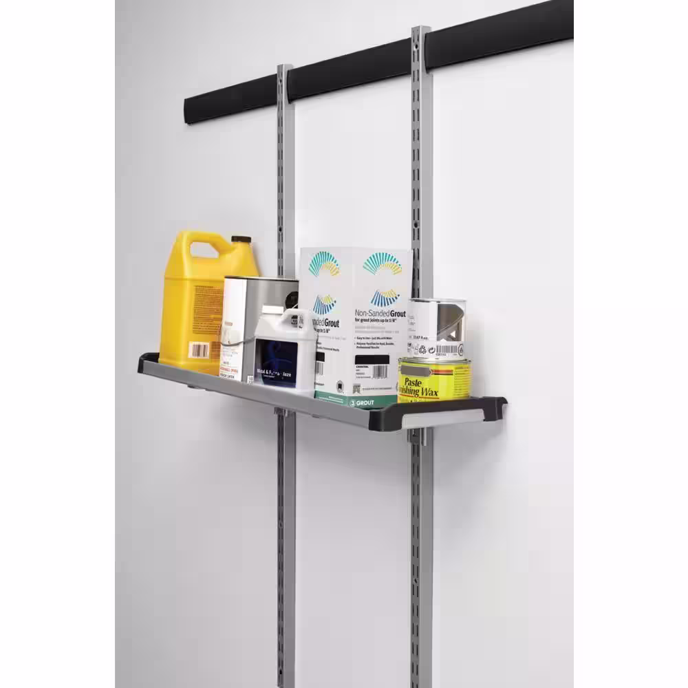 Rubbermaid FastTrack Garage 31.5 in. W x 9.5 in. D Large Metal Shelf